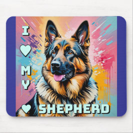 I love my German Shepherd Muismat