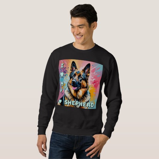 I love my German Shepherd Trui (Voorkant volledig)