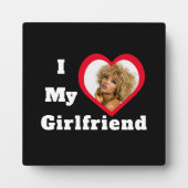 I Love My Girlfriend Bae Personalized Custom Photo Fotoplaat (Voorkant)