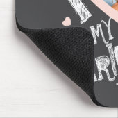 I Love My Girlfriend Chalkboard Doodles Black Cute Muismat (Hoek)