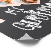 I Love My Girlfriend Chalkboard Doodles Black Cute Poster (Hoek)