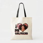 I Love My Girlfriend Custom  Tote Bag (Voorkant)