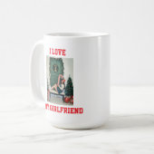 I Love My Girlfriend Photo Classic Mug Gift Koffiemok (Voorkant links)