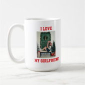 I Love My Girlfriend Photo Classic Mug Gift Koffiemok (Links)