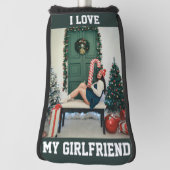 I Love My Girlfriend Photo Golf Head Cover (Draai 90)