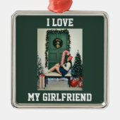 I Love My Girlfriend Photo Ornament Gift for BF (Voorkant)