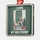 I Love My Girlfriend Photo Ornament Gift for BF (Links)