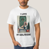 I Love My Girlfriend Photo Value T-Shirt Gift (Voorkant)