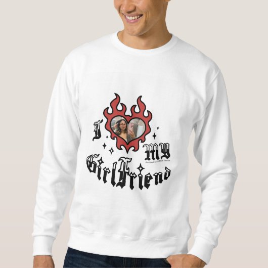 I Love My Girlfriend - Red - DingusDesign Trui (Voorkant)