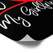 I Love My Girlfriend Red Heart Couples Valentines  Poster (Hoek)