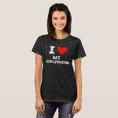 I love my girlfriend red heart girlfriend t-shirt (Voorkant volledig)