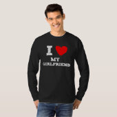 I love my girlfriend red heart girlfriend t-shirt (Voorkant volledig)