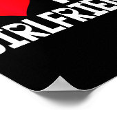 I Love My Girlfriend Shirt I Heart Girlfriend Love Poster (Hoek)