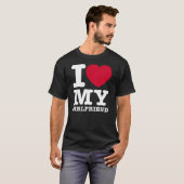 I LOVE MY Girlfriend T-shirt (Voorkant volledig)