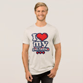 I Love My Girlfriend Tri-Blend Shirt (Voorkant volledig)