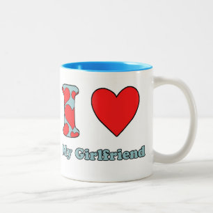 I love my girlfriend tweekleurige koffiemok