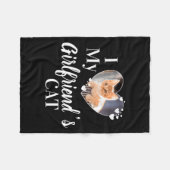 I Love My Girlfriends Cat Photo  Fleece Deken (Voorkant (Horizontaal))