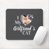 I Love My Girlfriends Cat Photo Muismat (Met muis)