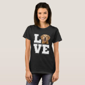 I love my Golden Retriever Dog Lovers Golden Dog T-shirt (Voorkant volledig)