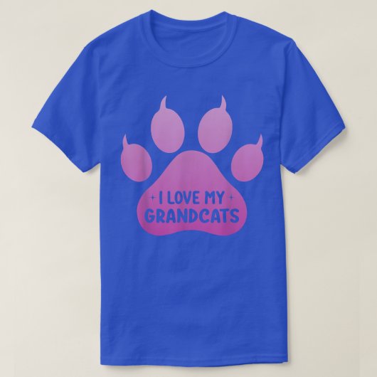 I love my Grandcats Cat Lover Granddad Grandma Gra T-shirt (Design voorkant)