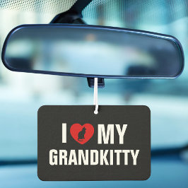 I Love My Grandkitty Cat Lover Grandparent car  Luchtverfrisser