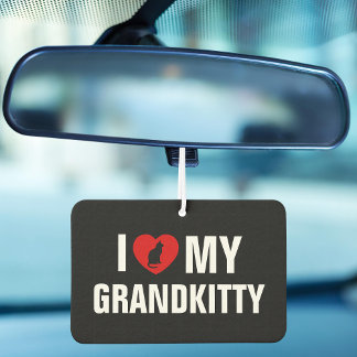 I Love My Grandkitty Cat Lover Grandparent car  Luchtverfrisser