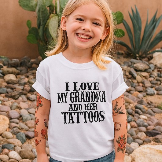 I Love My Grandma And Her Tattoos T-shirt