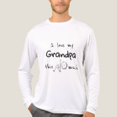 I love my grandpa typography named graphic Tri-Blend shirt (Voorkant volledig)
