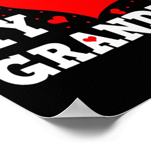 I Love My Grandpa Valentines Day Family Matching G Poster (Hoek)