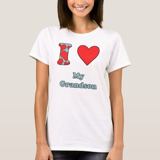I love my grandson t-shirt (Voorkant)