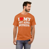 I Love My Hot ADHD Boyfriend Heart retro T-shirt (Voorkant volledig)