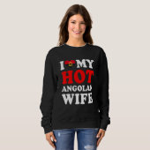I love My Hot Angolan Wife Funny Husband Gift Trui (Voorkant volledig)