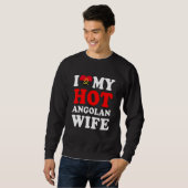 I love My Hot Angolan Wife Funny Husband Gift Trui (Voorkant volledig)