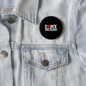 I Love My Hot Black Girlfriend Ronde Button 5,7 Cm (In situ)