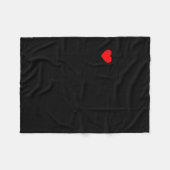 I Love My Hot Black Wife Fleece Deken (Voorkant (Horizontaal))