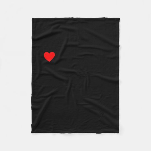 I Love My Hot Black Wife Fleece Deken (Voorkant)