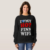 I love My Hot Finn Wife Funny Husband Gift Trui (Voorkant volledig)