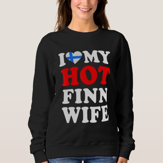 I love My Hot Finn Wife Funny Husband Gift Trui (Voorkant)