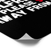 I Love My Hot Girlfriend So Please Stay Away From  Poster (Hoek)