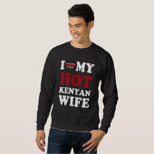 I love My Hot Kenyan Wife Funny Husband Gift Trui (Voorkant volledig)