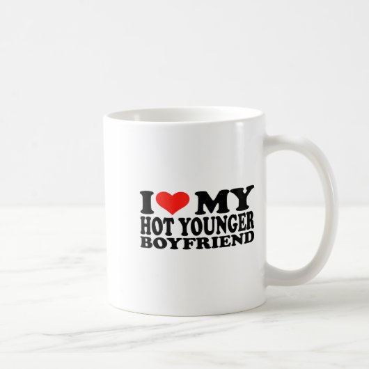 I Love My Hot Younger Boyfriend Funny Quotes Koffiemok (Rechts)