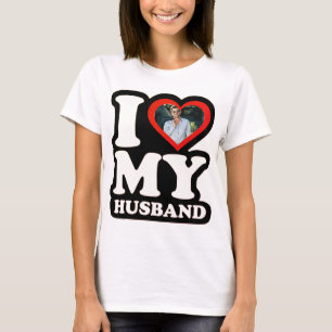 I Love My Husband 1974 - Custom Photo Personalized T-shirt
