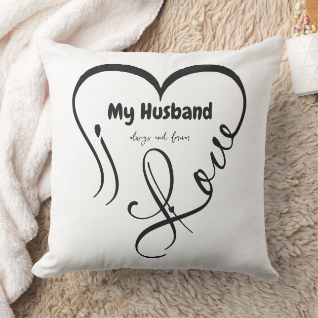 I Love My Husband • Always and forever Kussen (Deken)