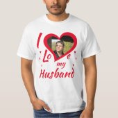 I Love my Husband - T-Shirt personalisierbar (Voorkant)