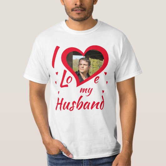 I Love my Husband - T-Shirt personalisierbar (Voorkant)