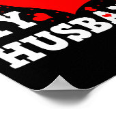 I Love My Husband Valentines Day Family Matching G Poster (Hoek)