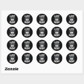 I Love My Husky - Saying Siberian Puppy Animal Paw Ronde Sticker (Vel)