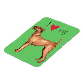 I Love my Irish Terrier Magneet (Linkerzijde)