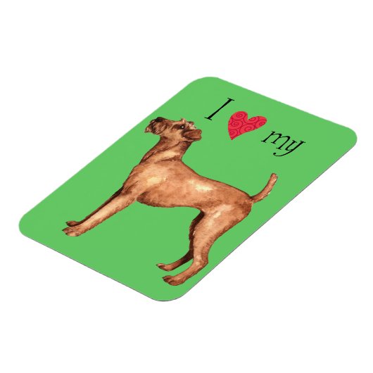 I Love my Irish Terrier Magneet (Linkerzijde)