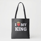 I love my king  tote bag (Voorkant)
